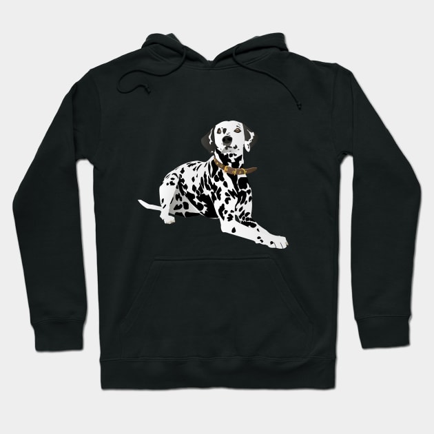 Lying Dalmatian Dog Hoodie by NorseTech